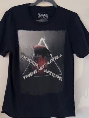 Roger Waters Kids Black Graphic Tee - 'This Is Not A Drill'